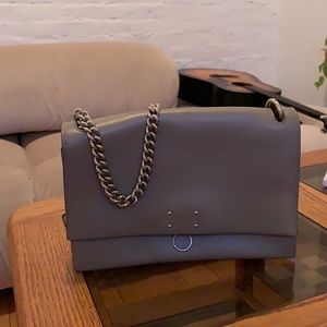 Jil Sander bag with ring pull clasp and chain strap USED WITB TAGS